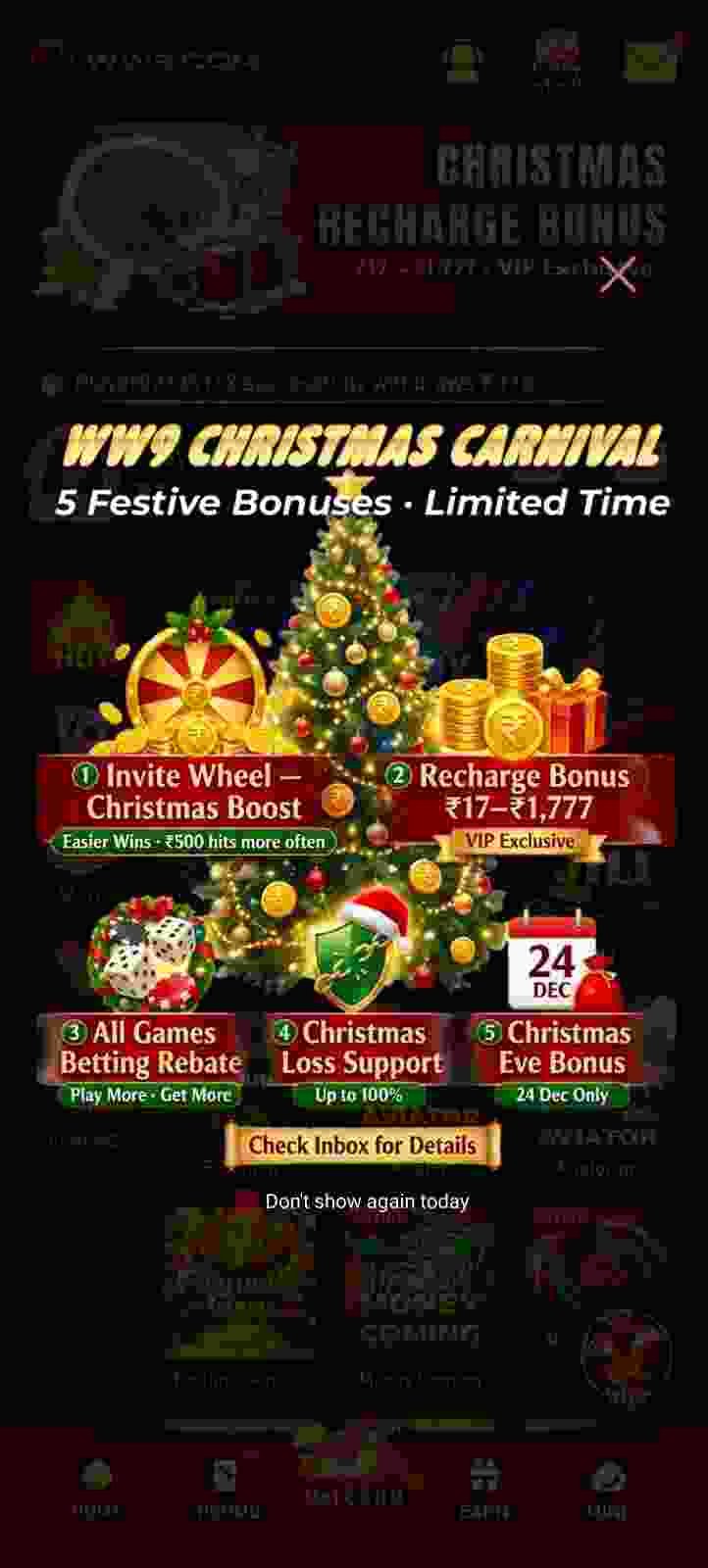 WW9 game app interface for Android mobile users